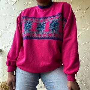 Sheridan Square magenta grandma sweatshirt